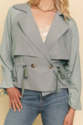 Cropped Trench Jacket